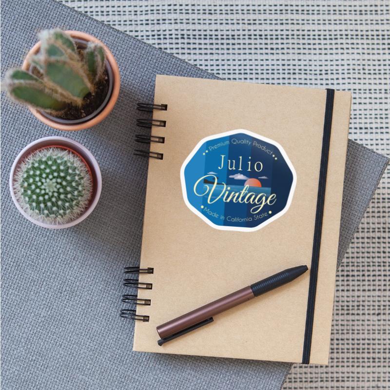 Julio First Name Vintage Blue