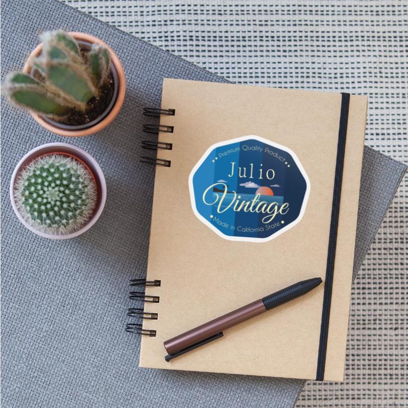 Julio First Name Vintage Blue