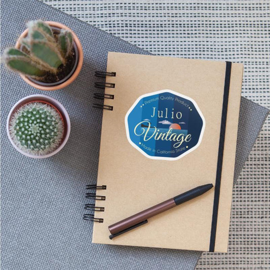 Julio First Name Vintage Blue