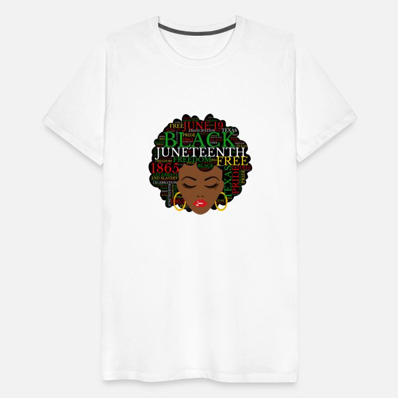 Juneteenth Melanin Black Natural Hair Afro Word