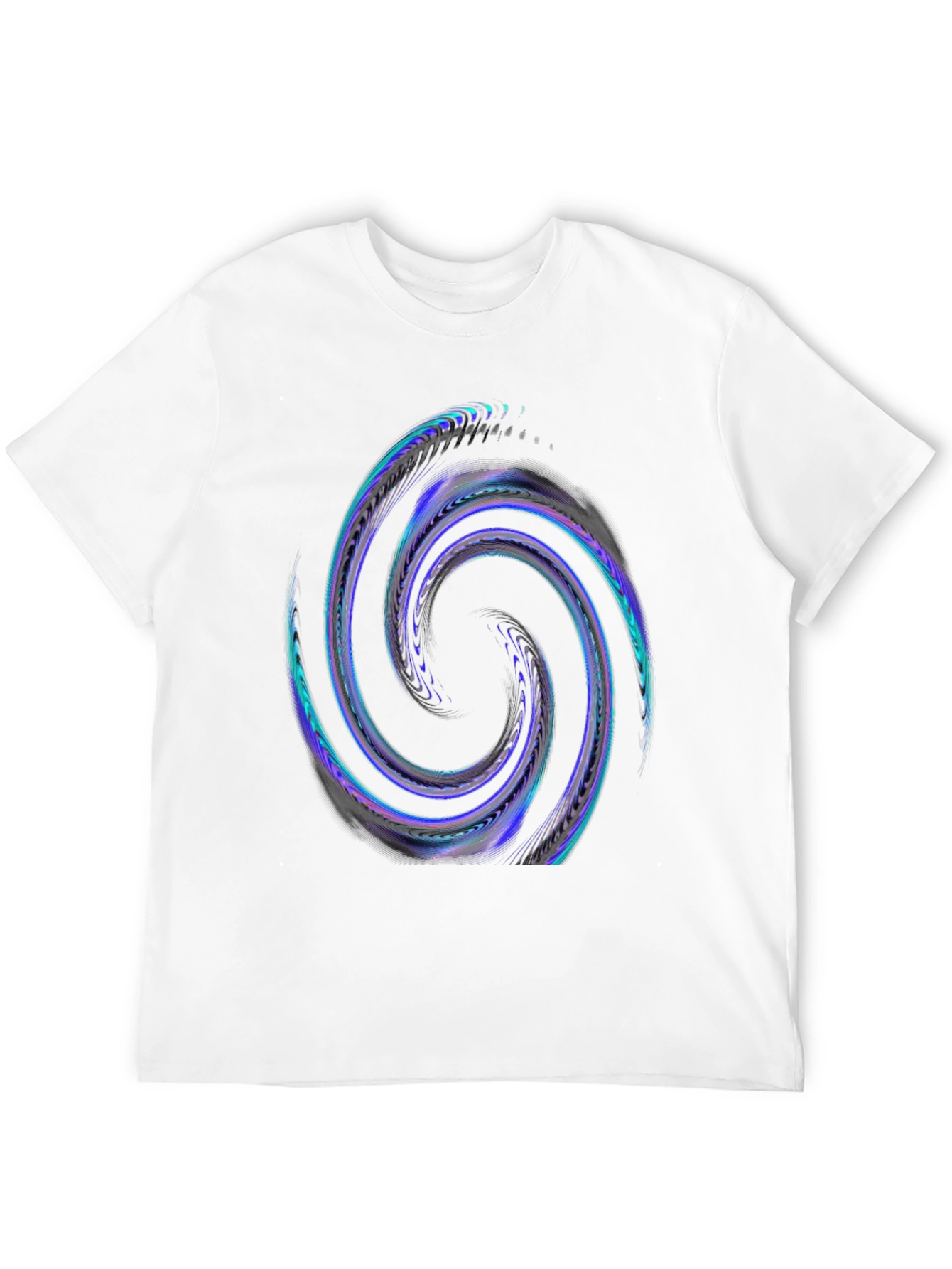 Abstract Swirl Graphic T-Shirt - Cool Design