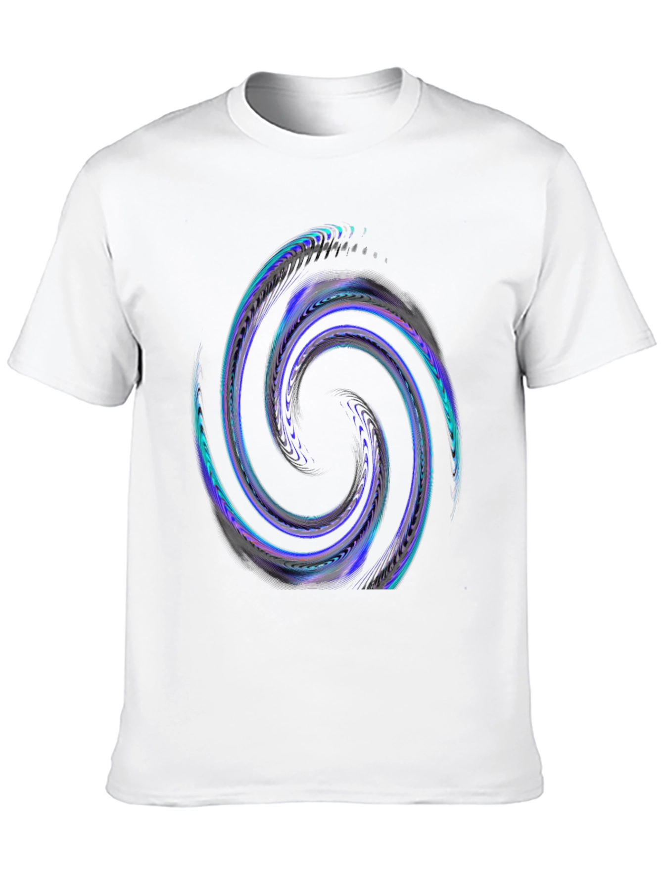 Abstract Swirl Graphic T-Shirt - Cool Design