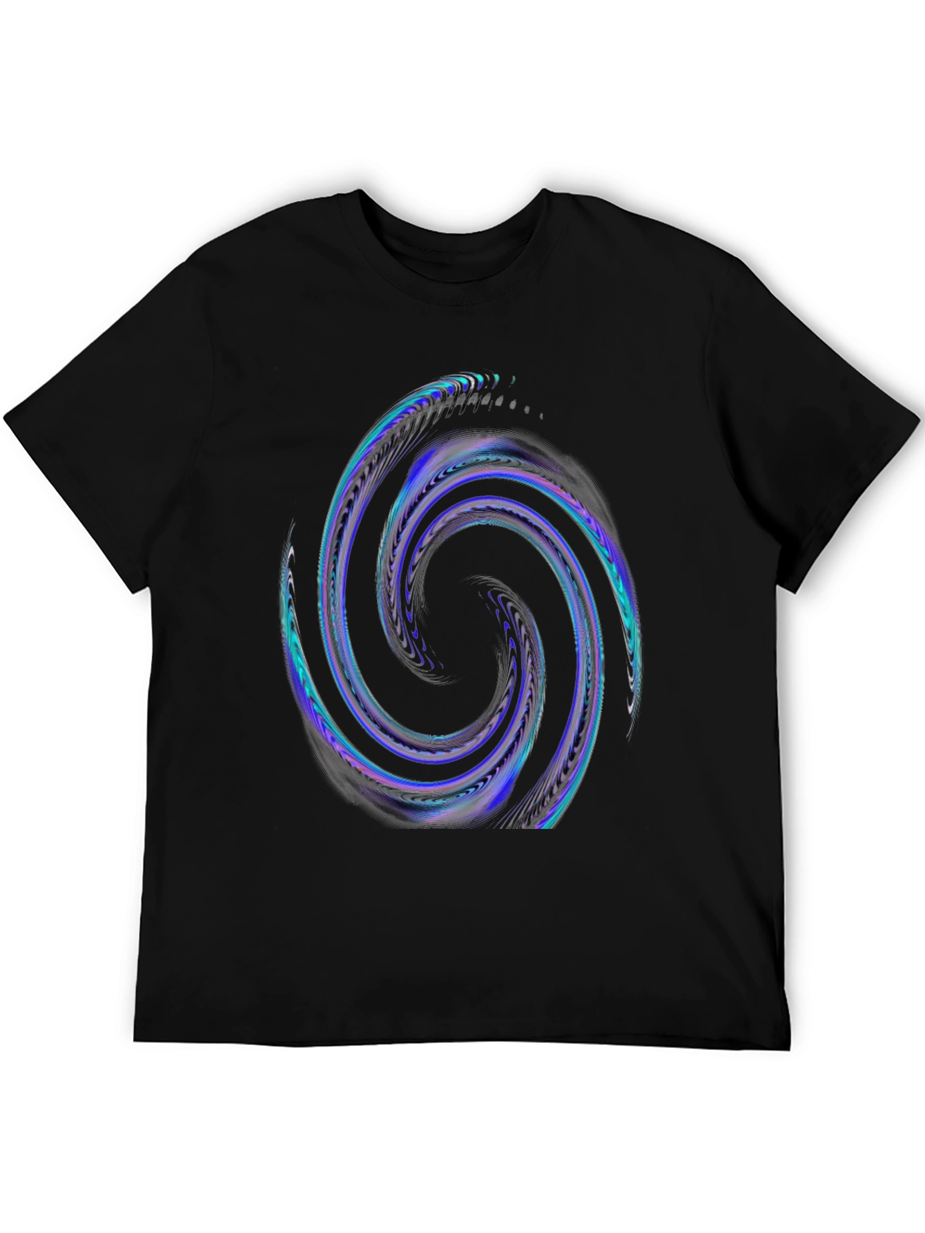 Abstract Swirl Graphic T-Shirt - Cool Design