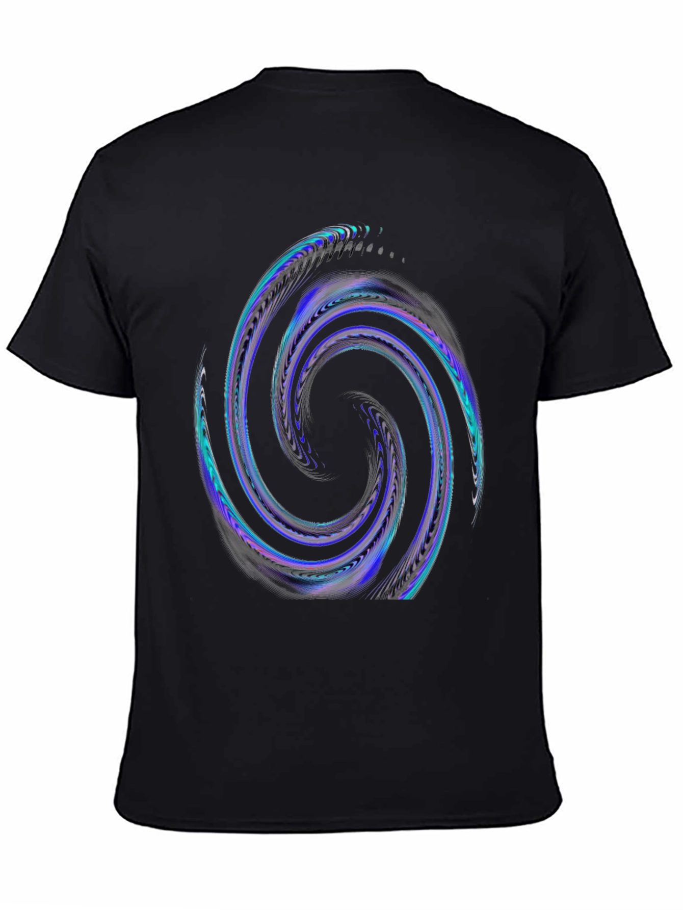 Abstract Swirl Graphic T-Shirt - Cool Design