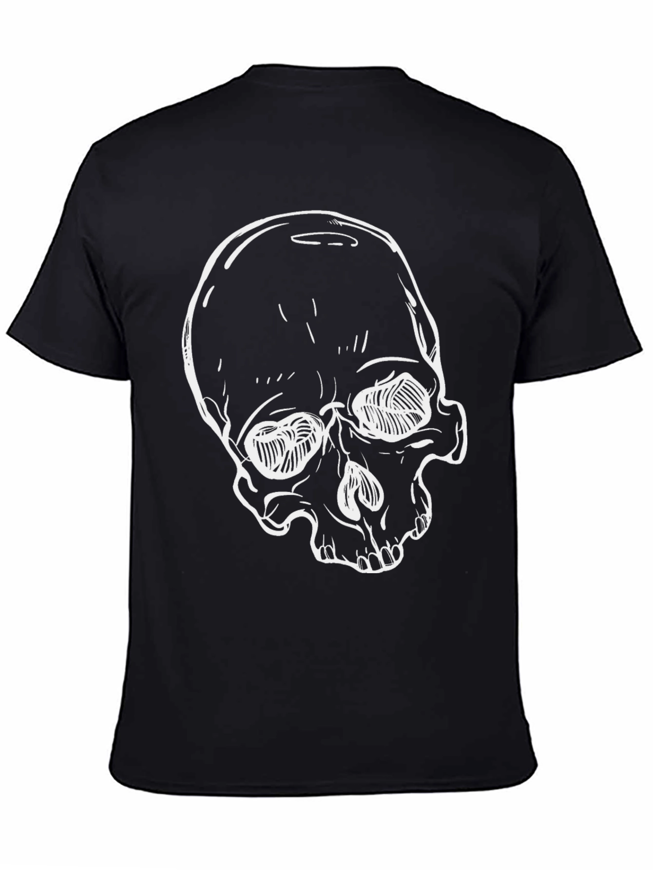 Skull Graphic Black T-Shirt - Edgy Streetwear