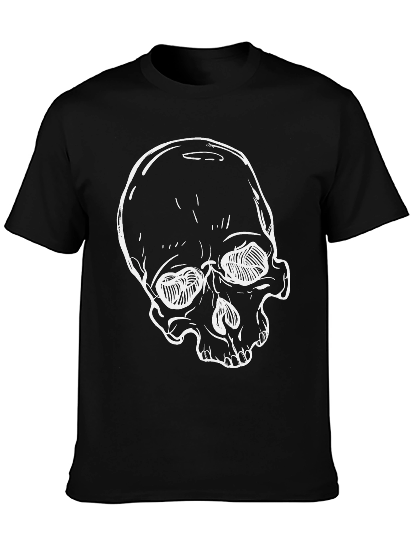 Skull Graphic Black T-Shirt - Edgy Streetwear