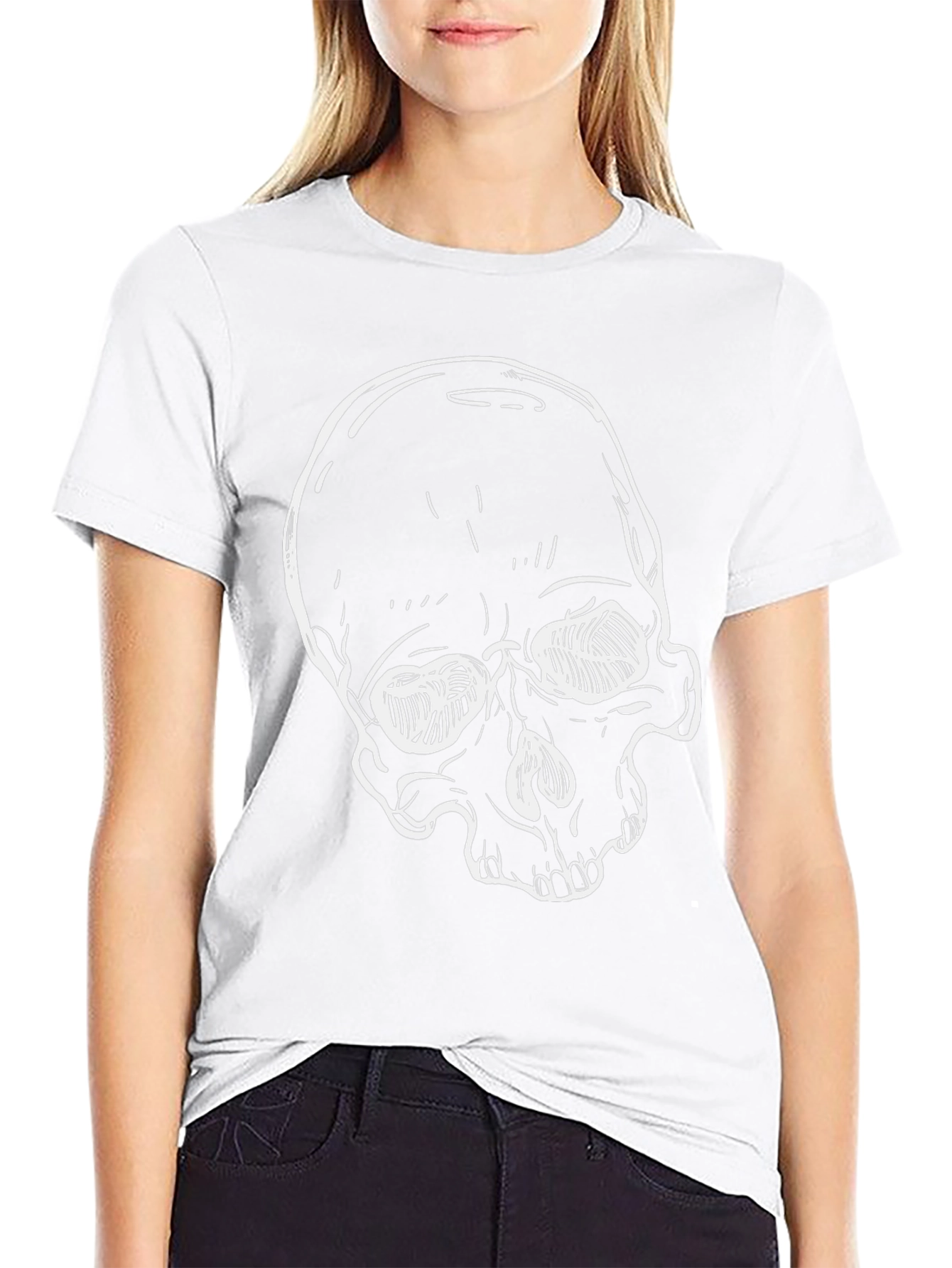 Skull Graphic Black T-Shirt - Edgy Streetwear
