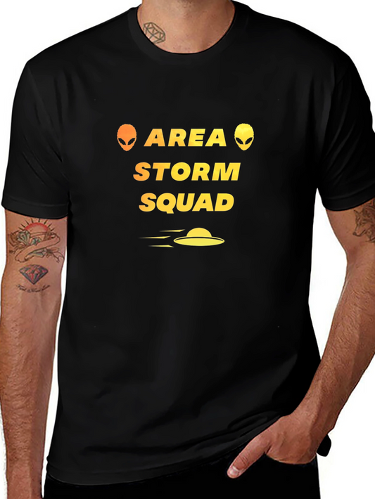 Area Storm Squad T-Shirt - Black Alien Graphic Tee