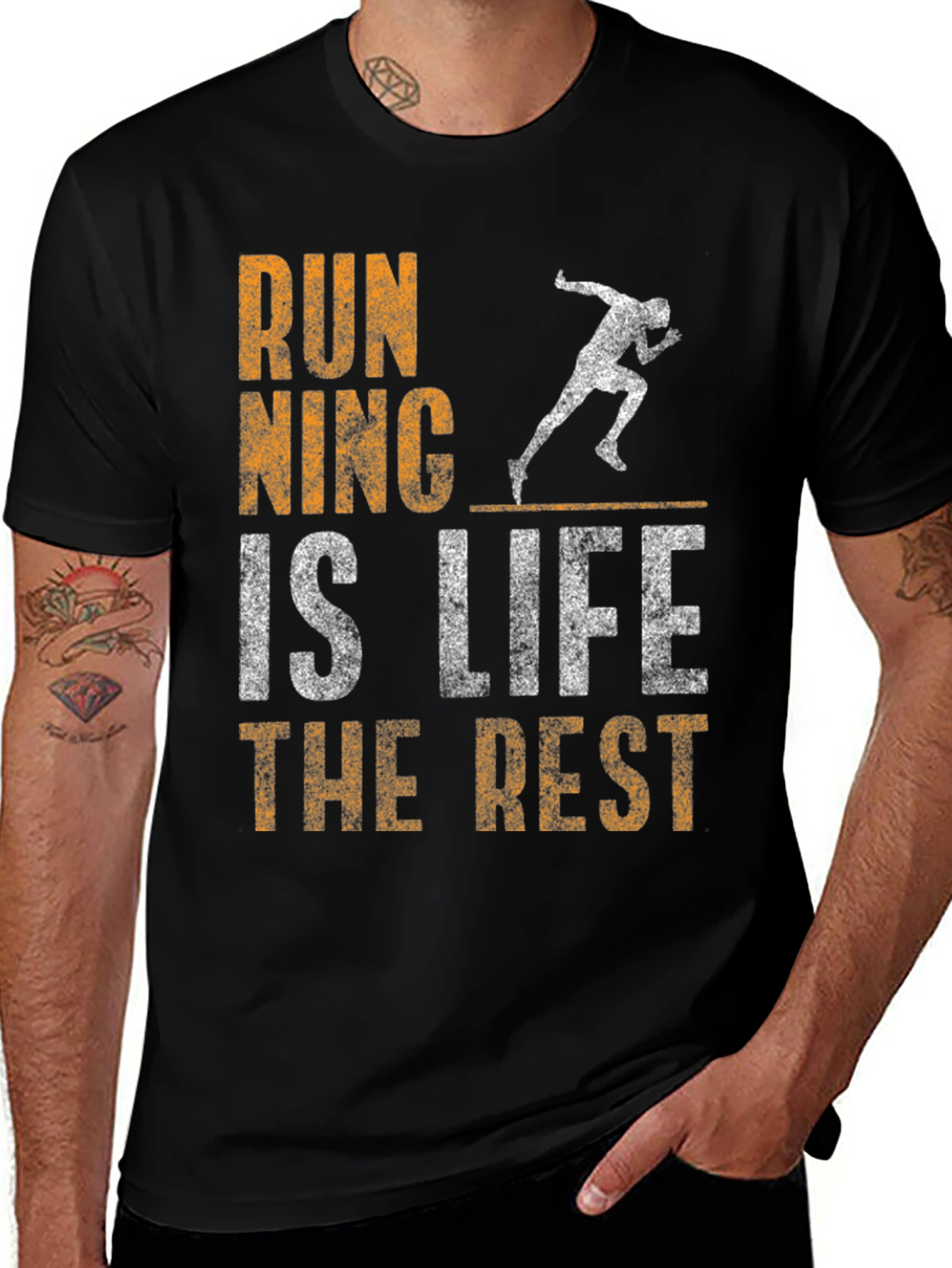 Running is Life Graphic T-Shirt