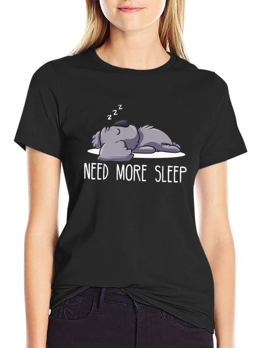 Need More Sleep T-Shirt - Funny Lazy Dog Tee