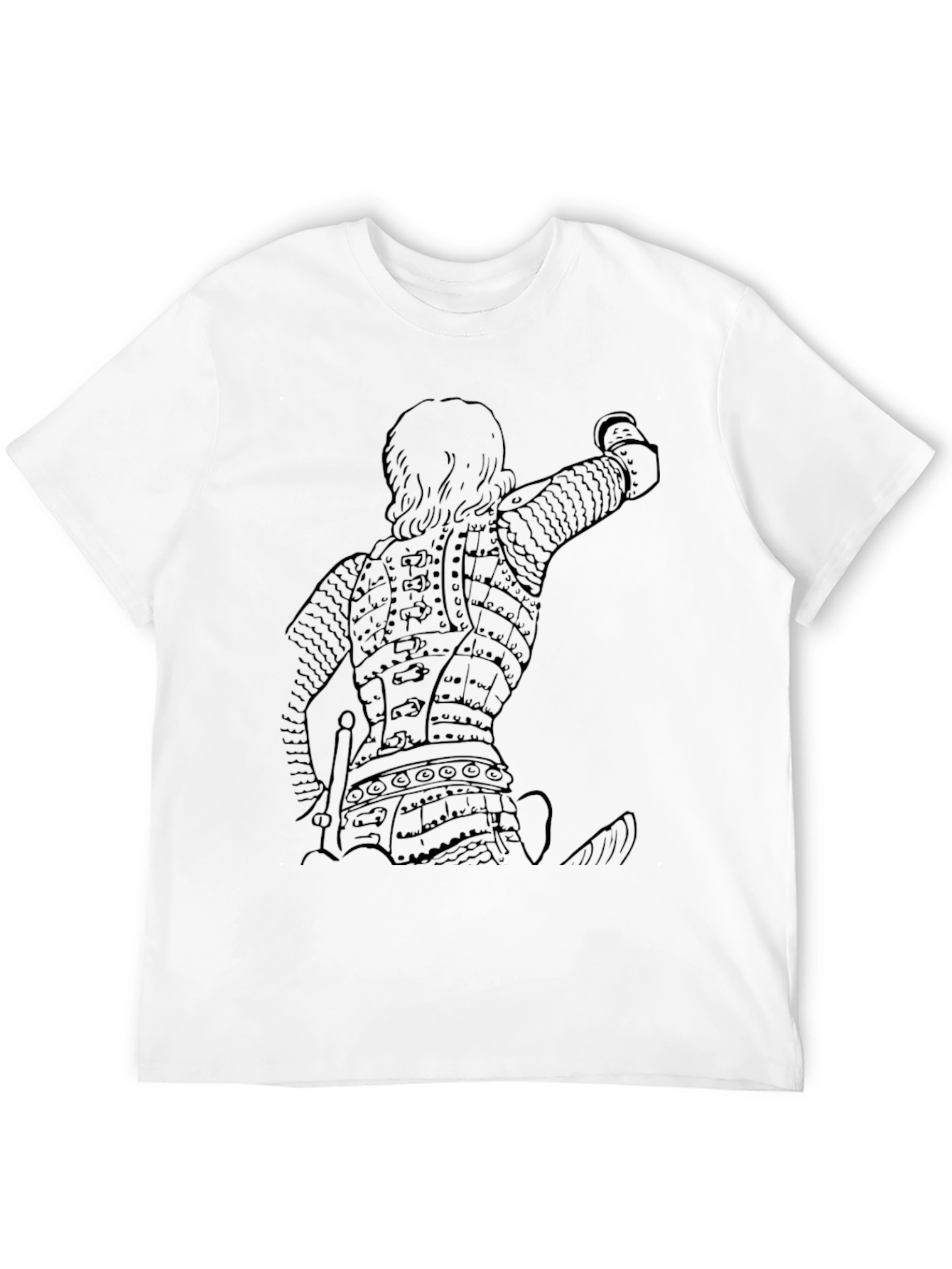 Warrior Armor Graphic T-Shirt - Black
