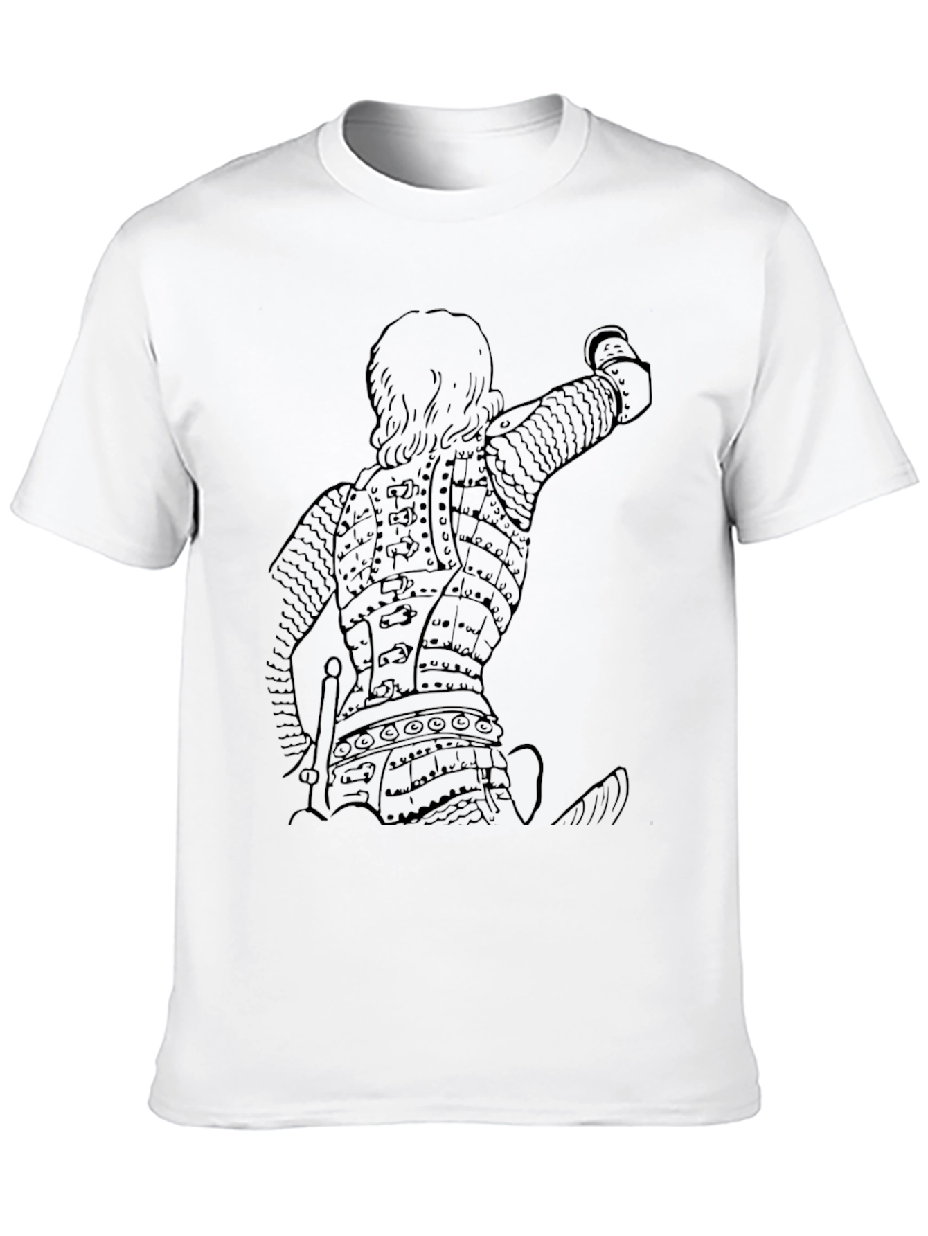 Warrior Armor Graphic T-Shirt - Black