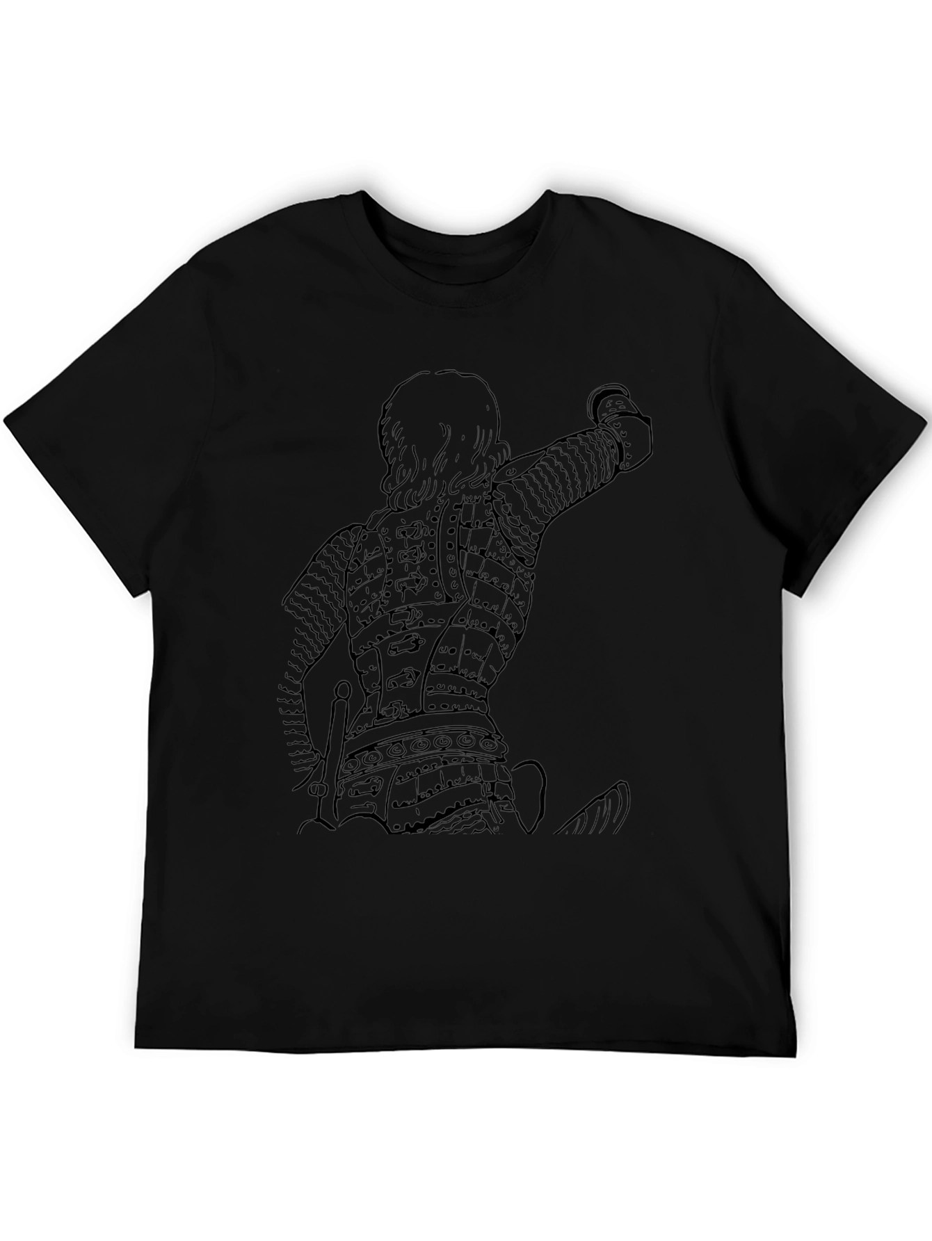 Warrior Armor Graphic T-Shirt - Black
