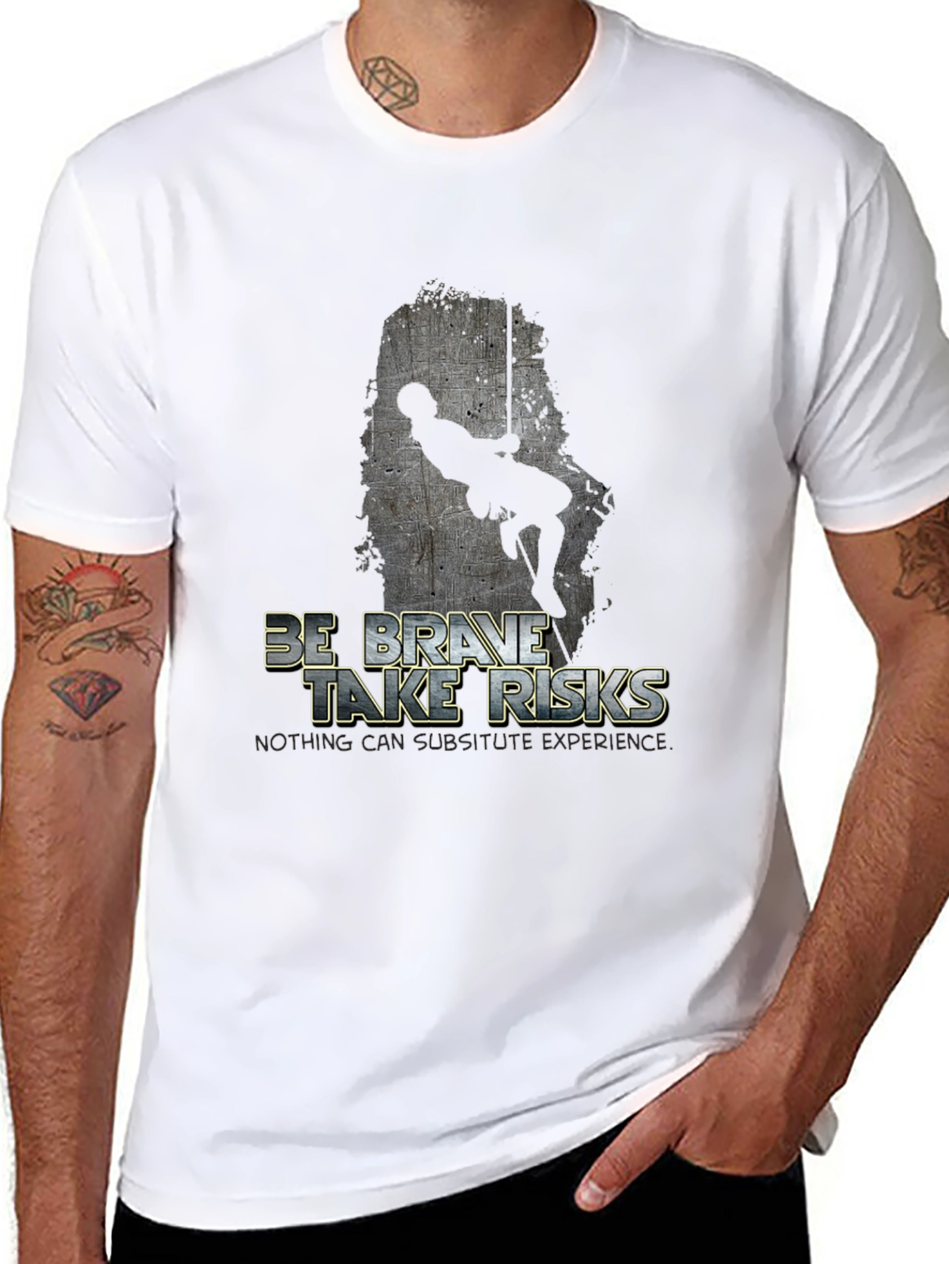 Be Brave Take Risks Graphic T-Shirt