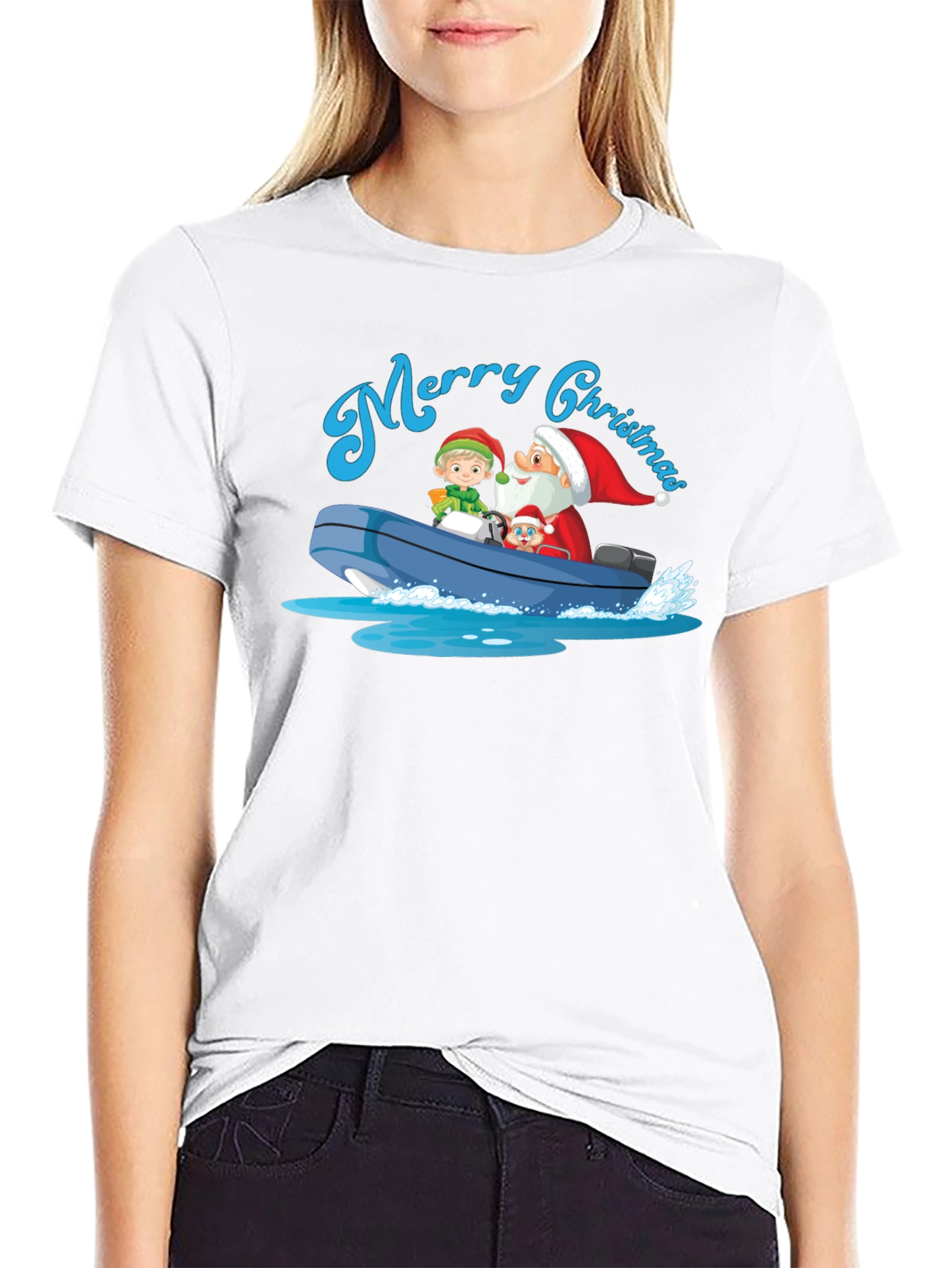 Merry Christmas Boat Ride T-Shirt