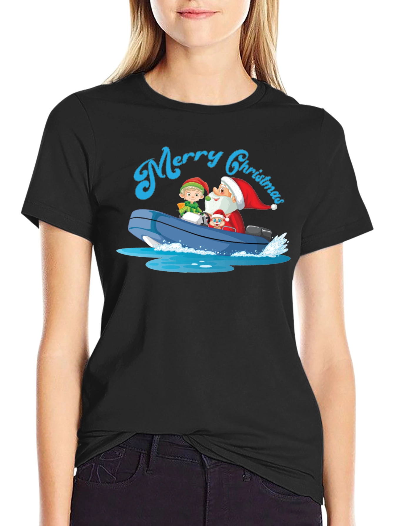 Merry Christmas Boat Ride T-Shirt