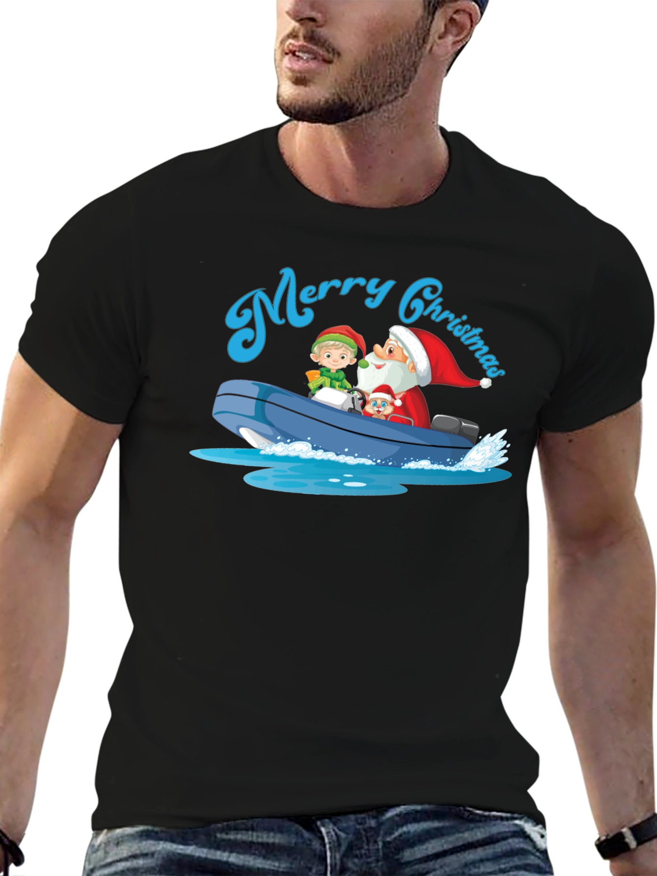 Merry Christmas Boat Ride T-Shirt