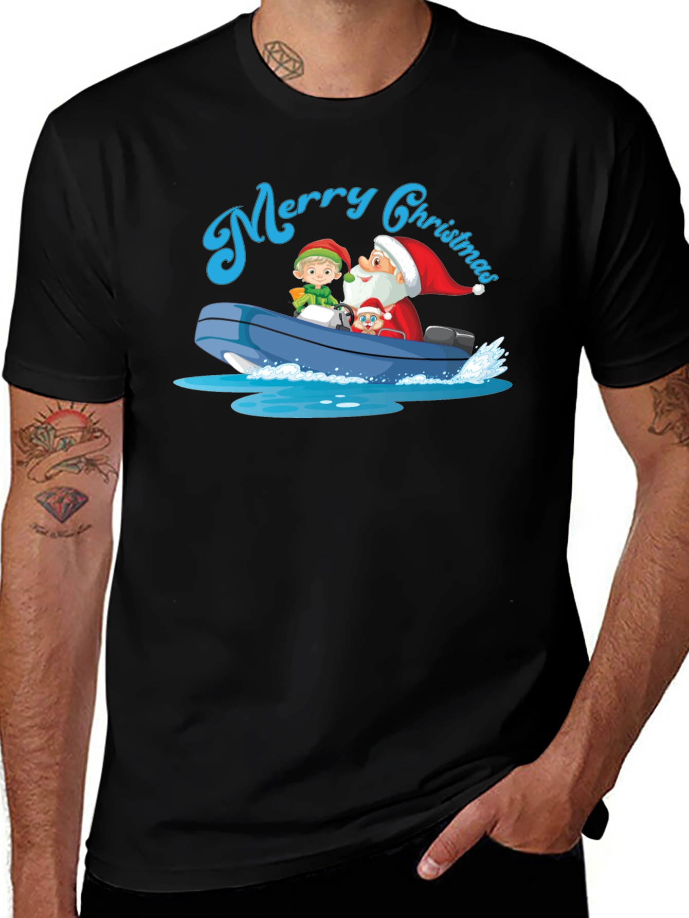 Merry Christmas Boat Ride T-Shirt