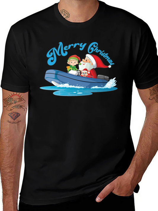 Merry Christmas Boat Ride T-Shirt