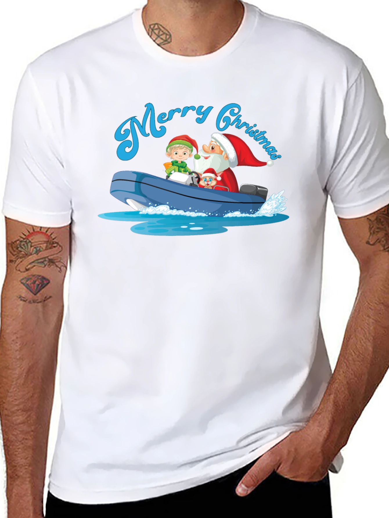 Merry Christmas Boat Ride T-Shirt
