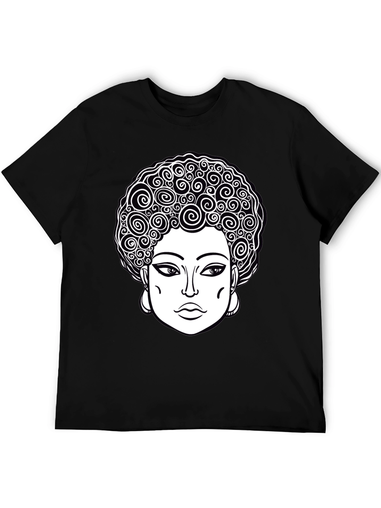 Afro Queen Graphic Tee - Black Unisex T-Shirt