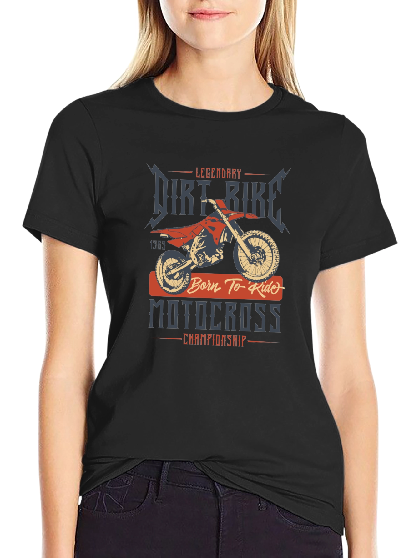 Legendary Dirt Bike Motocross Graphic T-Shirt