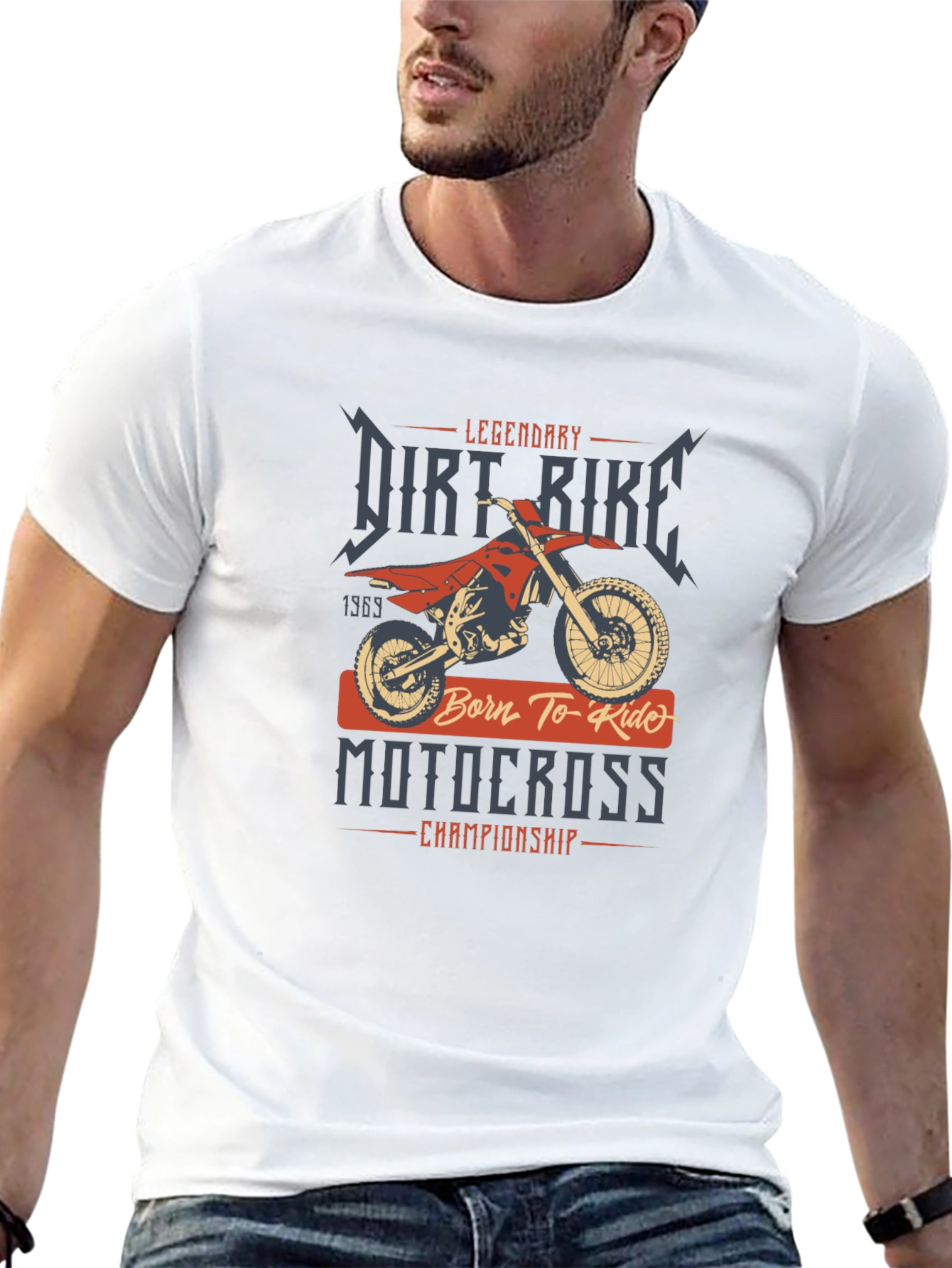 Legendary Dirt Bike Motocross Graphic T-Shirt