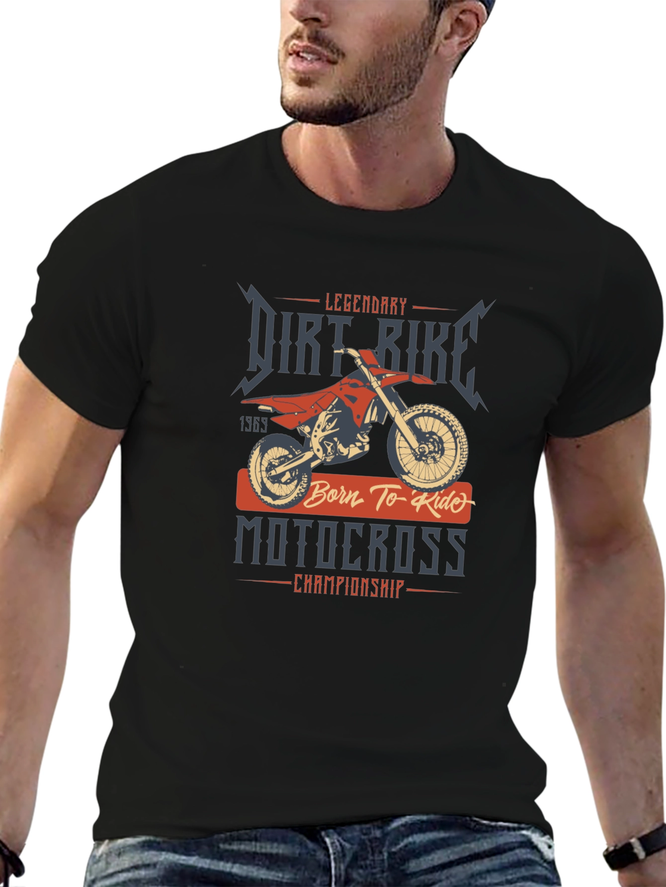 Legendary Dirt Bike Motocross Graphic T-Shirt