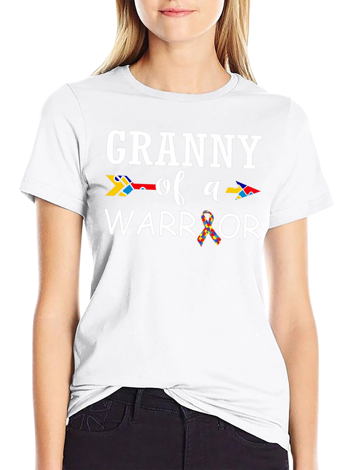 Granny of a Warrior Autism Awareness T-Shirt