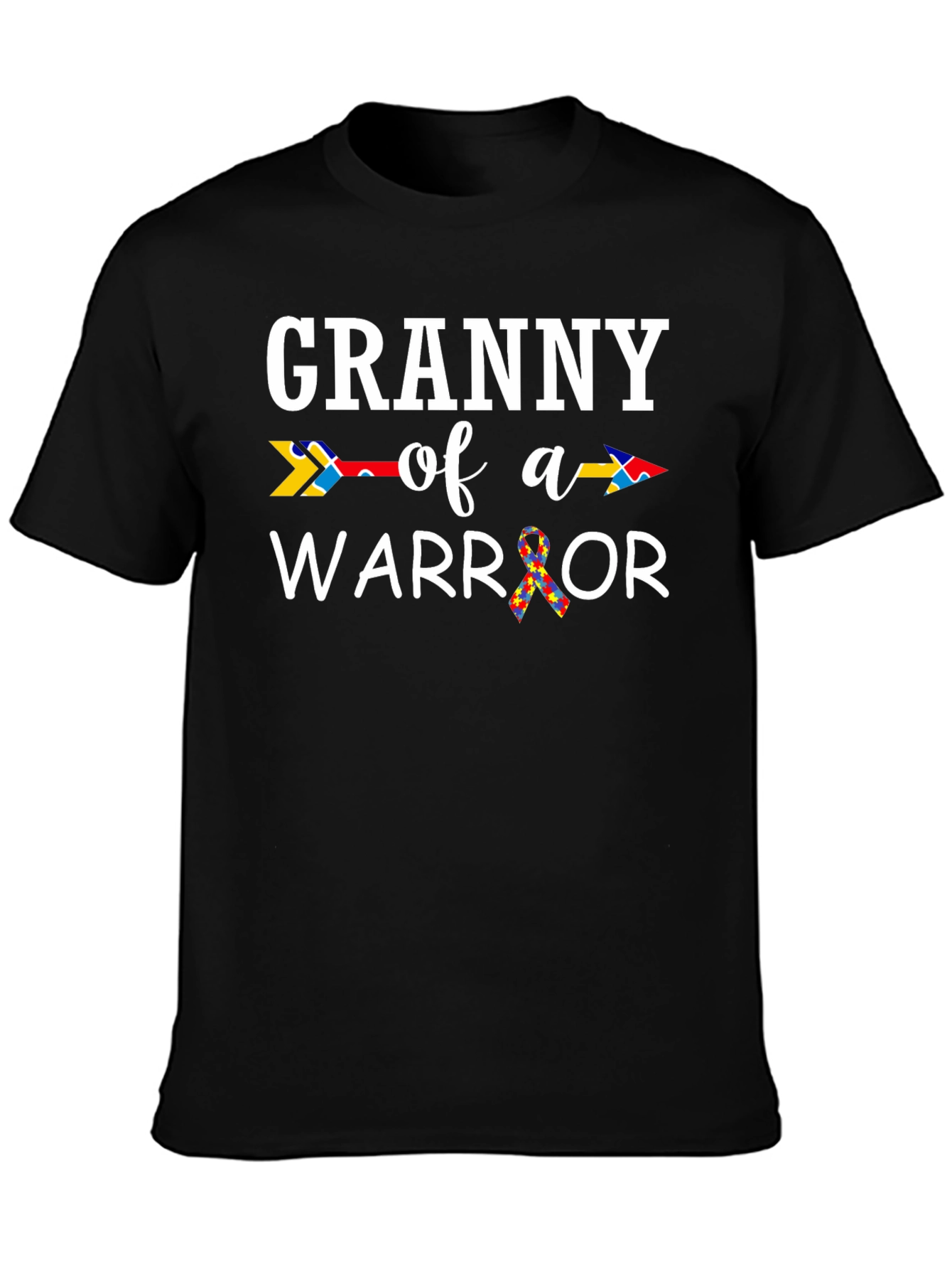 Granny of a Warrior Autism Awareness T-Shirt