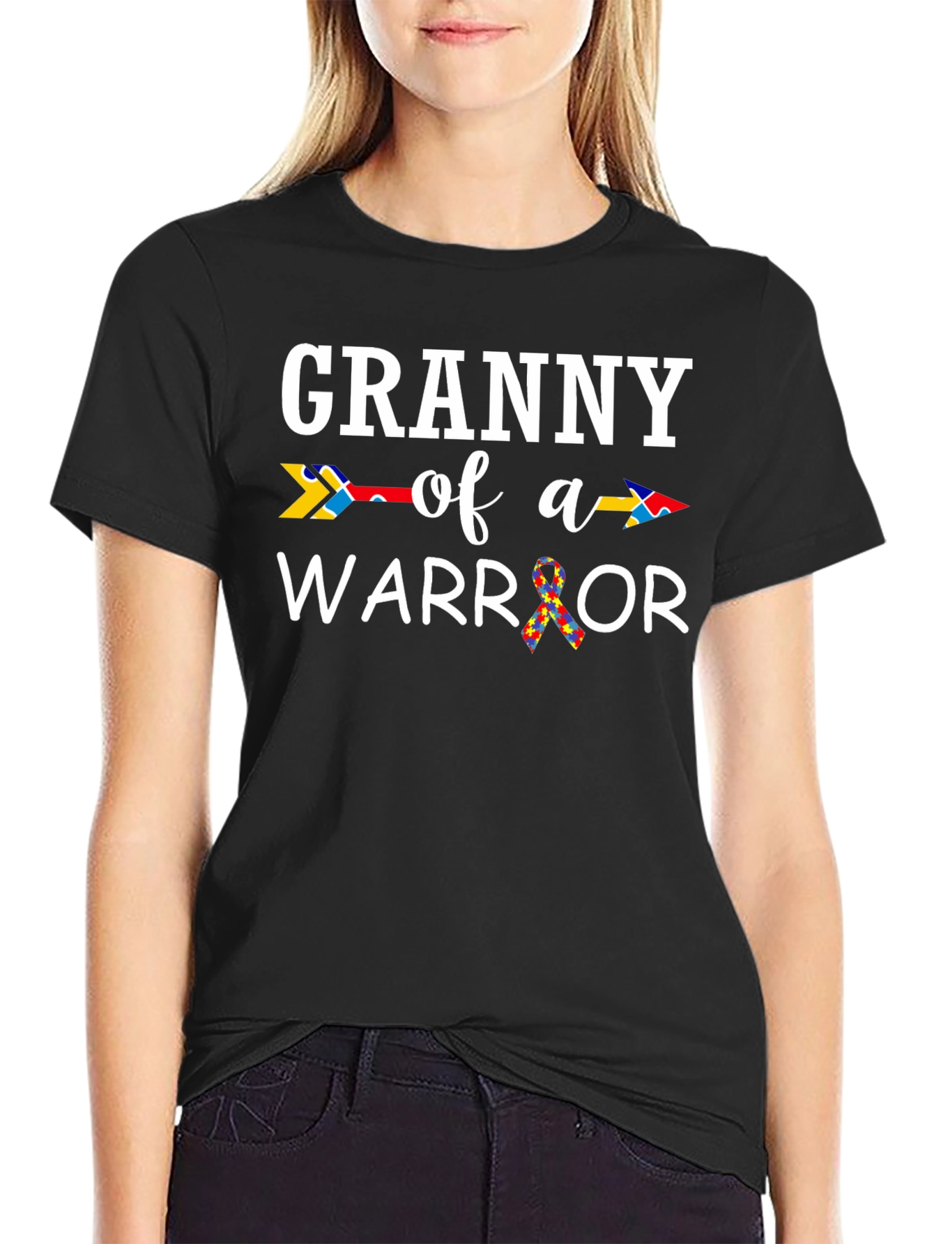Granny of a Warrior Autism Awareness T-Shirt