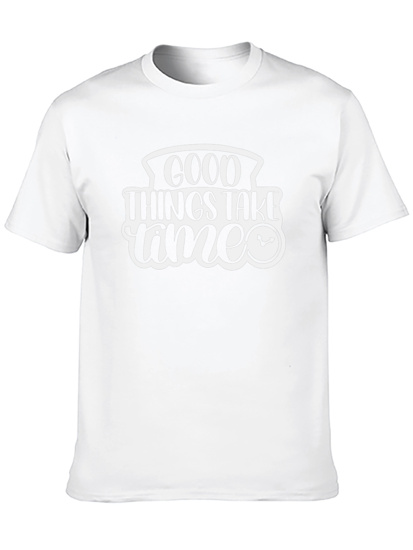Good Things Take Time - Black Graphic T-Shirt