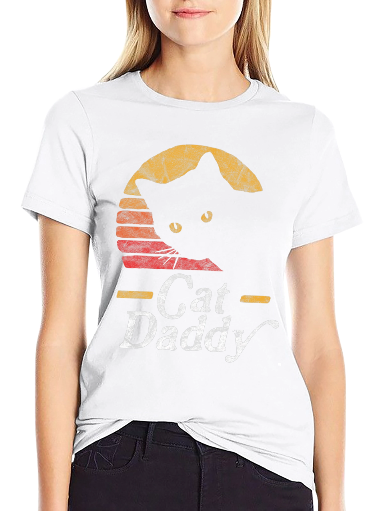 Cat Daddy Graphic Tee - Retro Style