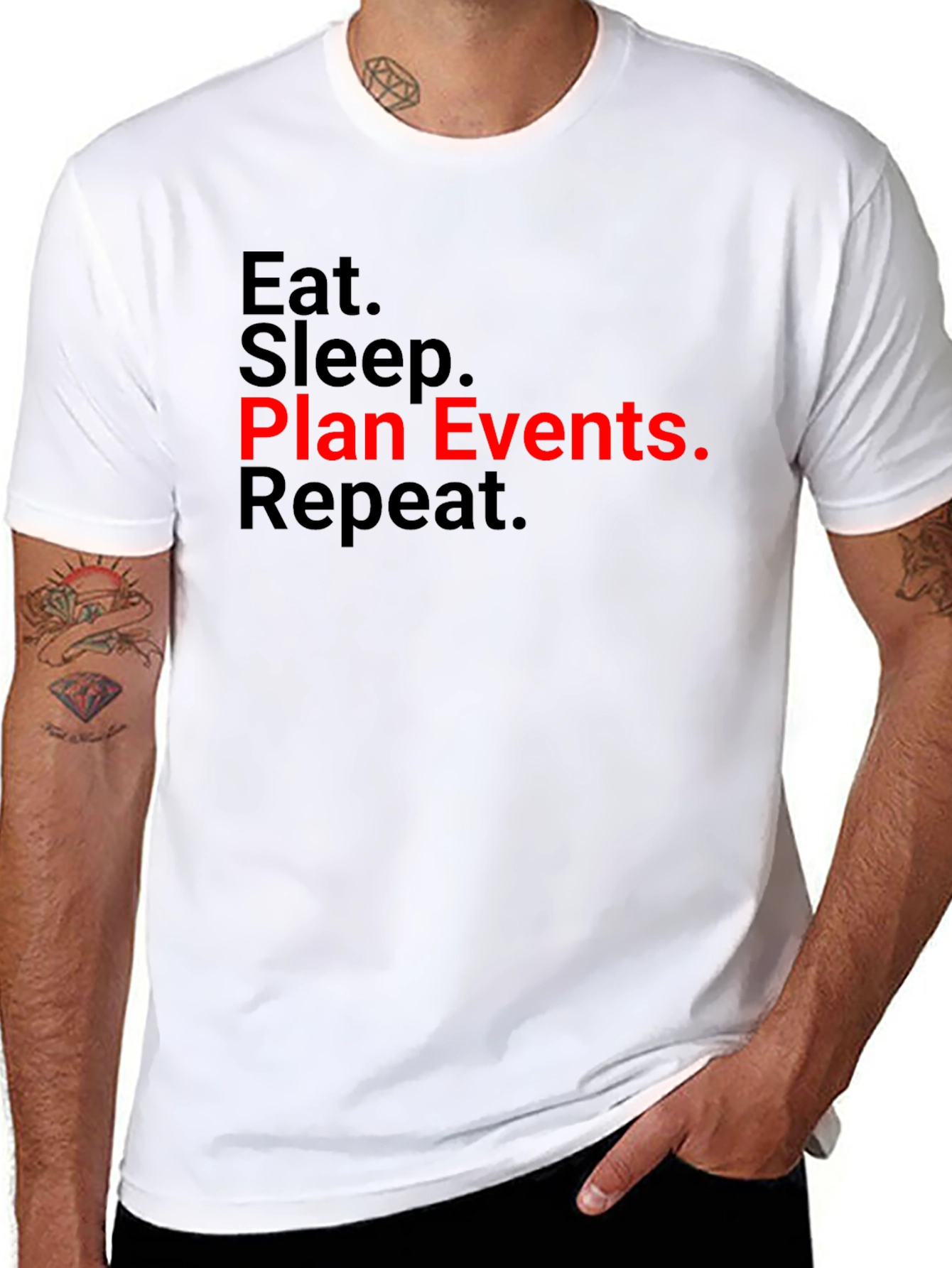 Eat Sleep Plan Events Repeat T-Shirt