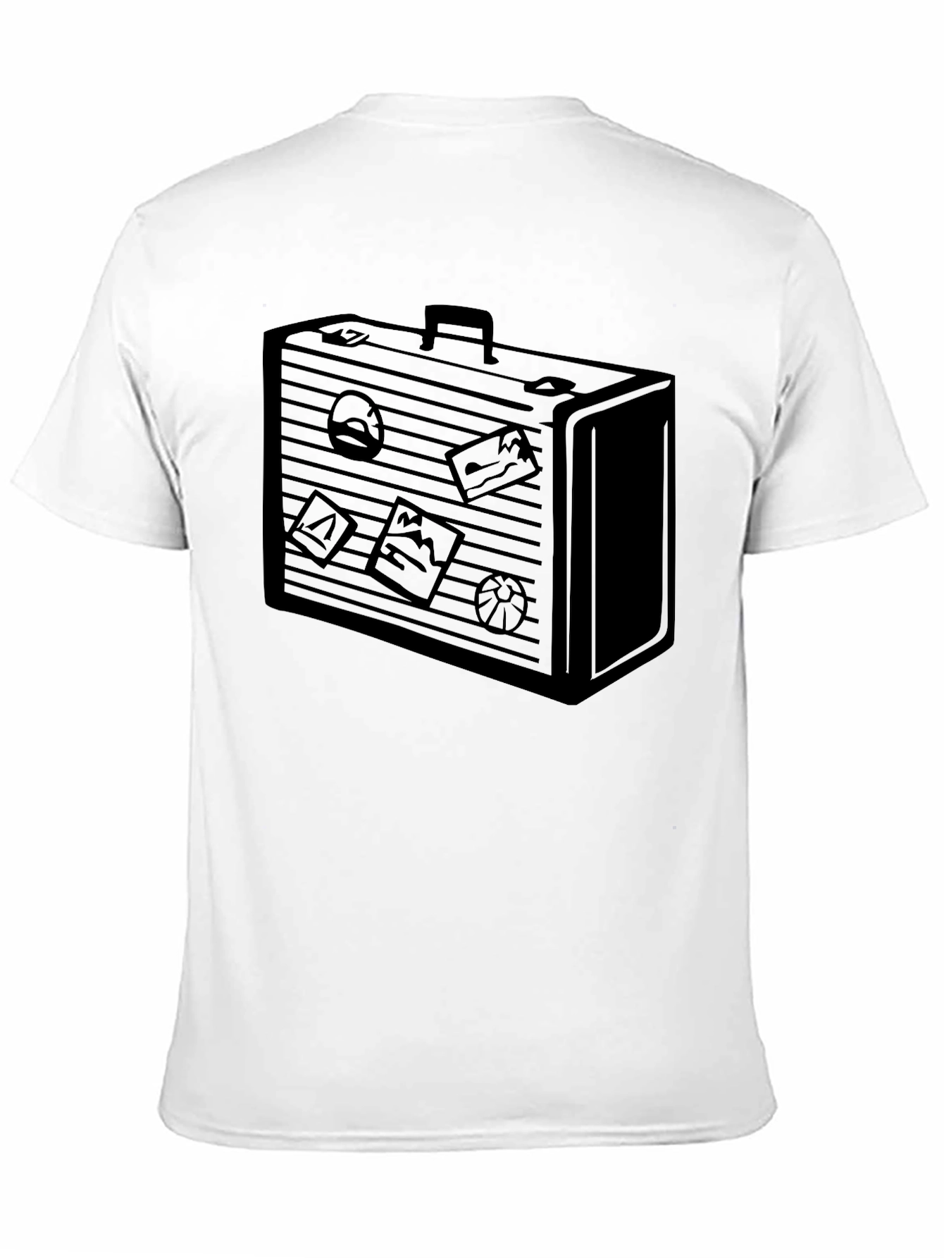 Suitcase Graphic Tee - Travel Style Shirt