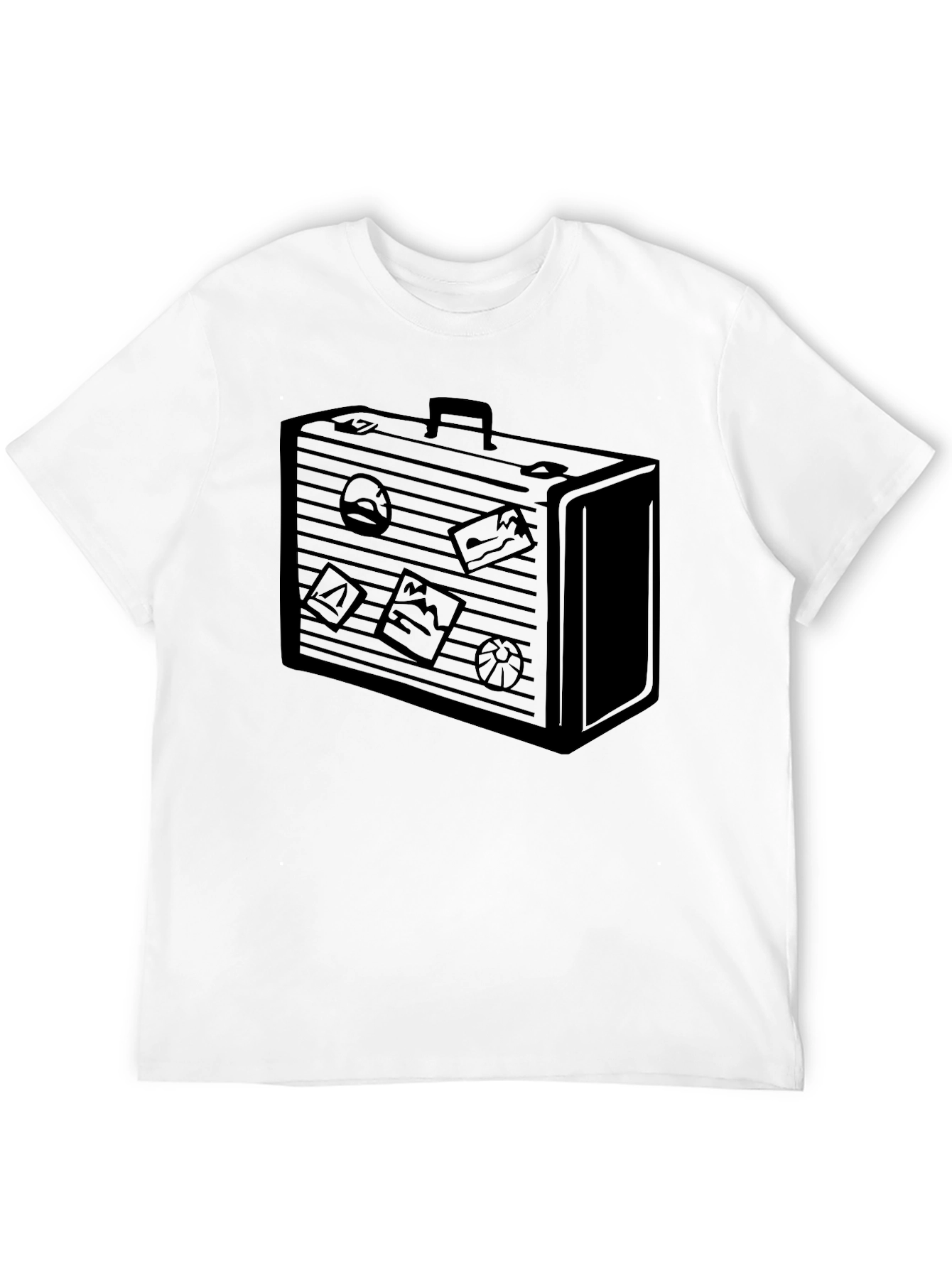 Suitcase Graphic Tee - Travel Style Shirt