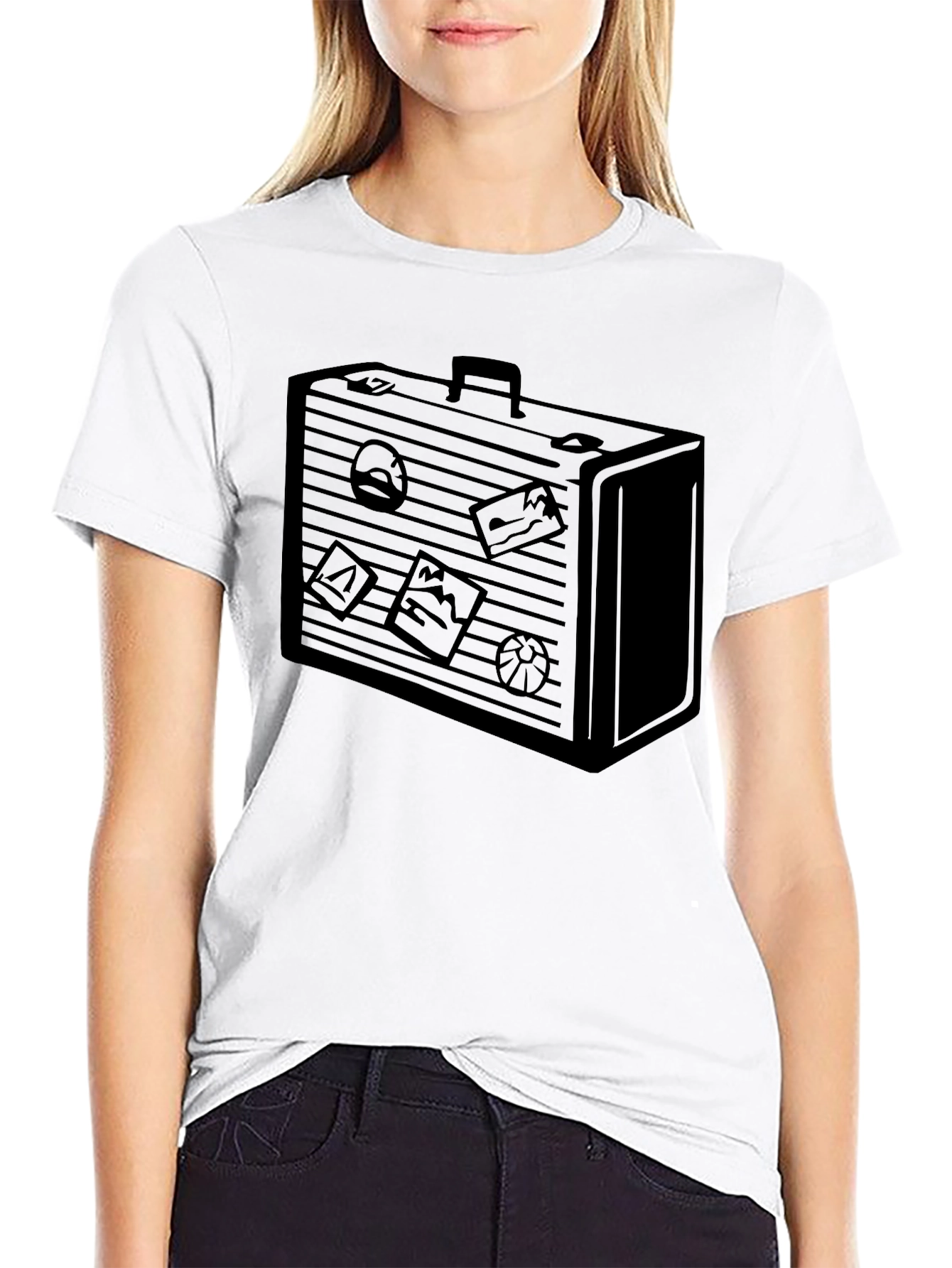 Suitcase Graphic Tee - Travel Style Shirt