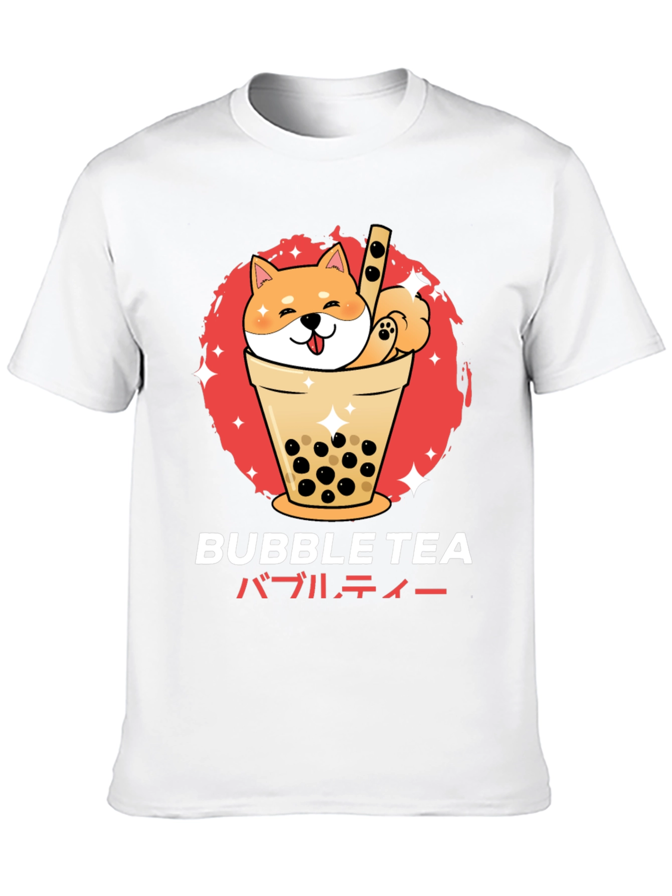 Bubble Tea Shiba Inu Graphic T-Shirt