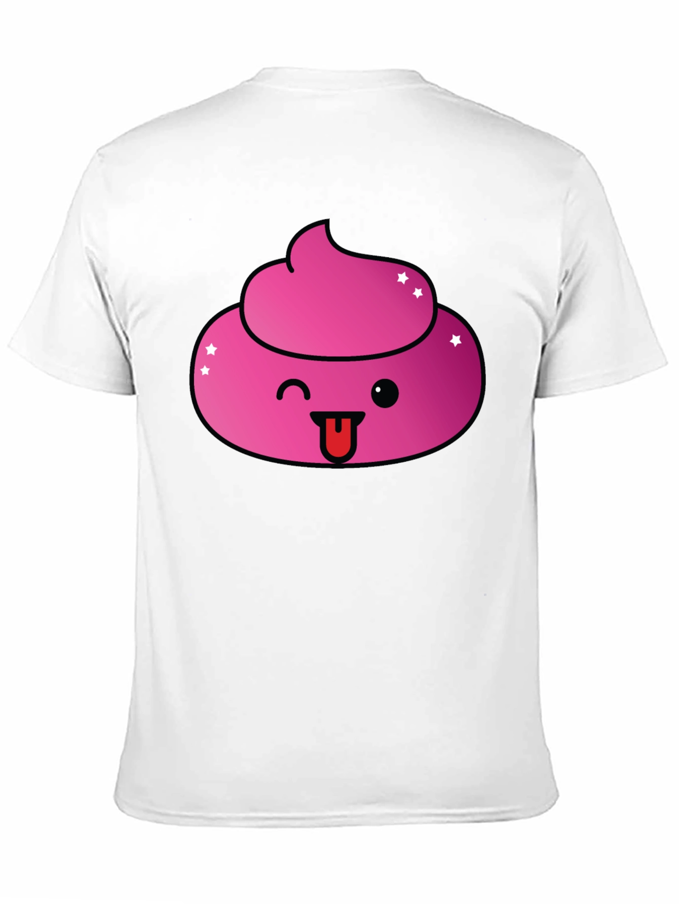 Pink Poop Emoji Graphic T-Shirt - Fun & Stylish!
