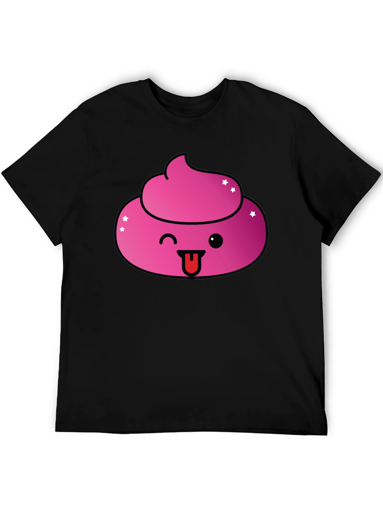 Pink Poop Emoji Graphic T-Shirt - Fun & Stylish!