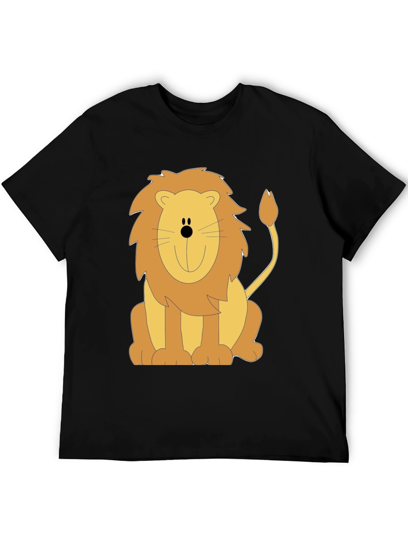Lion Graphic Tee - Unisex Black T-Shirt