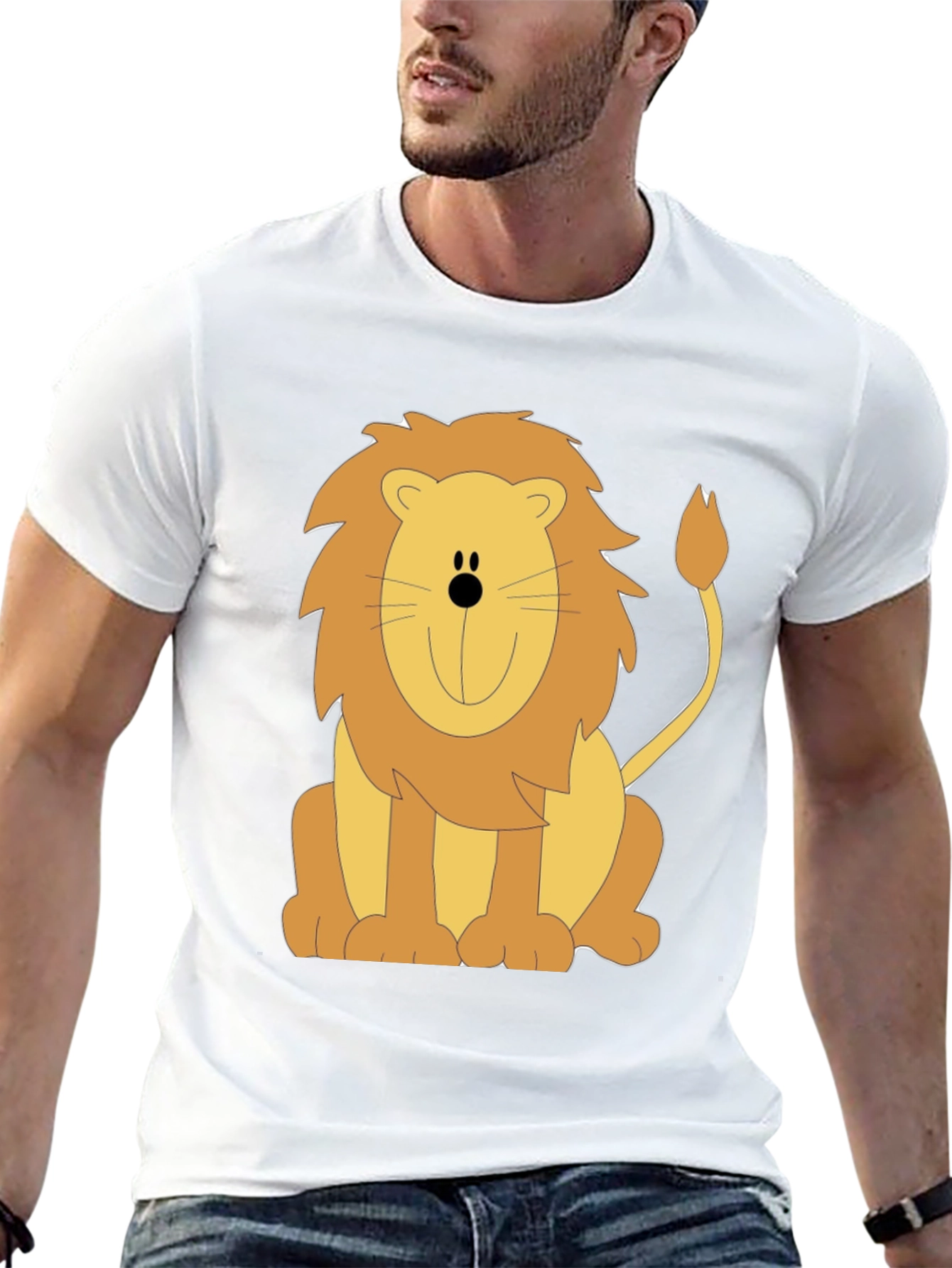 Lion Graphic Tee - Unisex Black T-Shirt