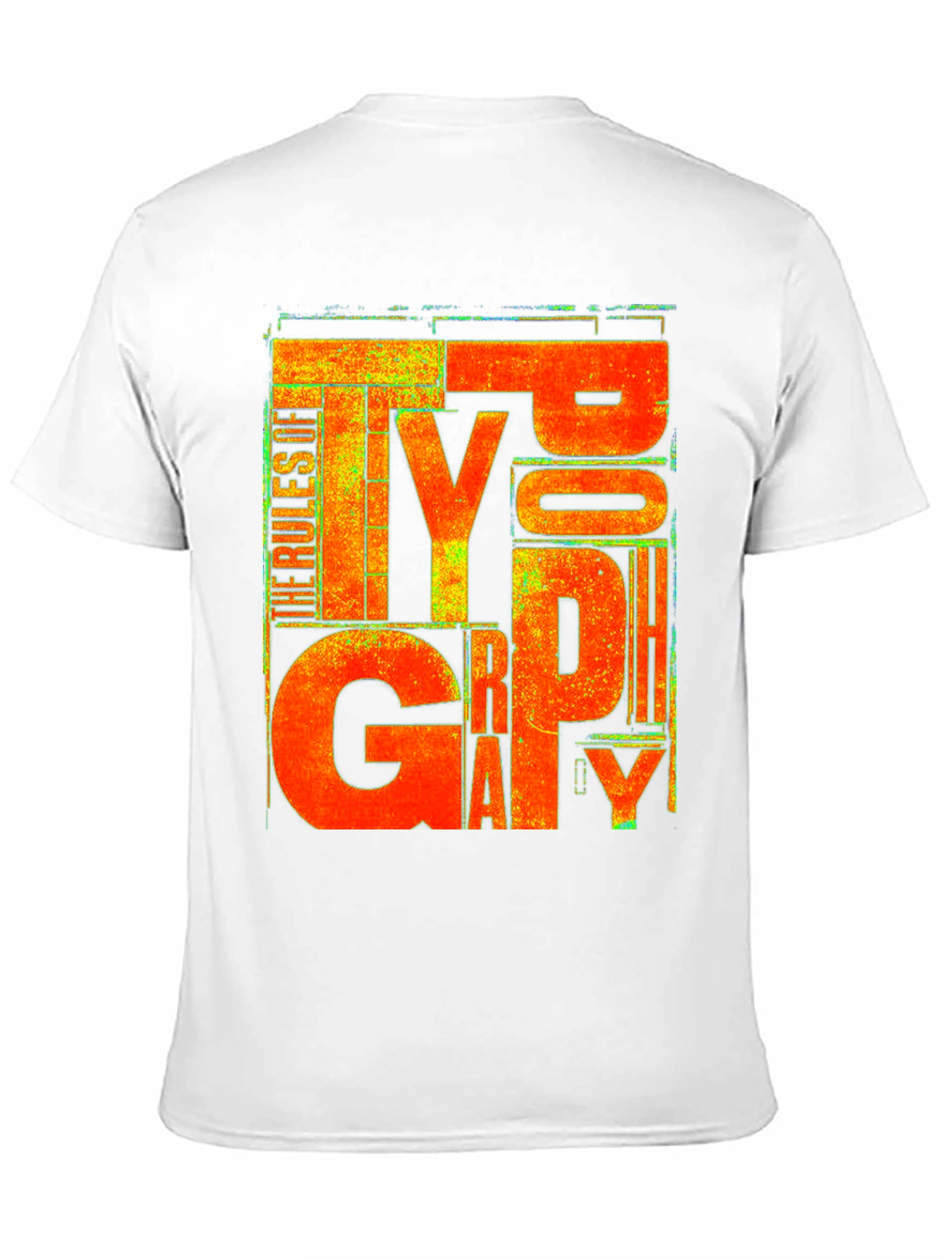 Typography Rules Black T-Shirt