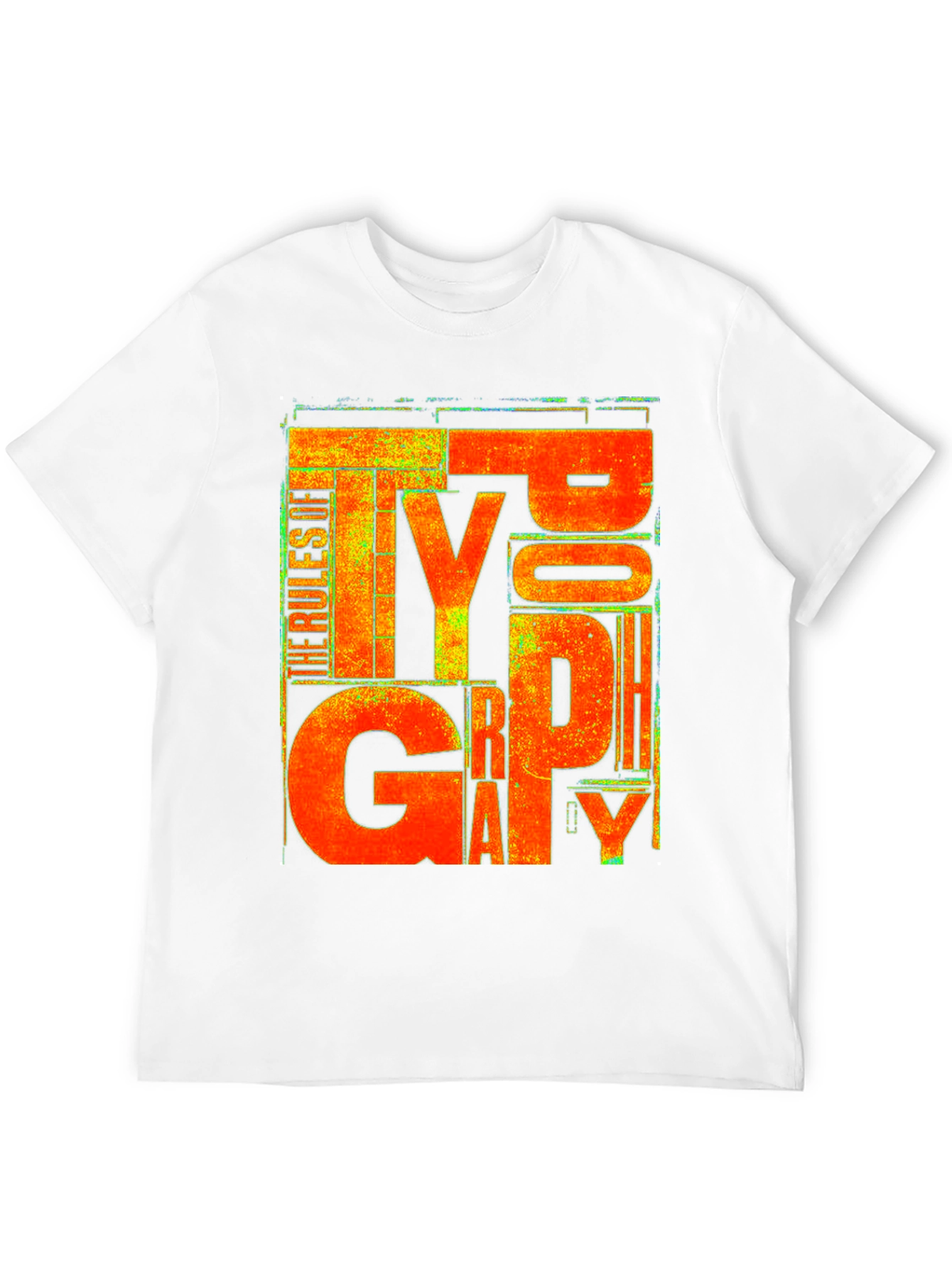 Typography Rules Black T-Shirt