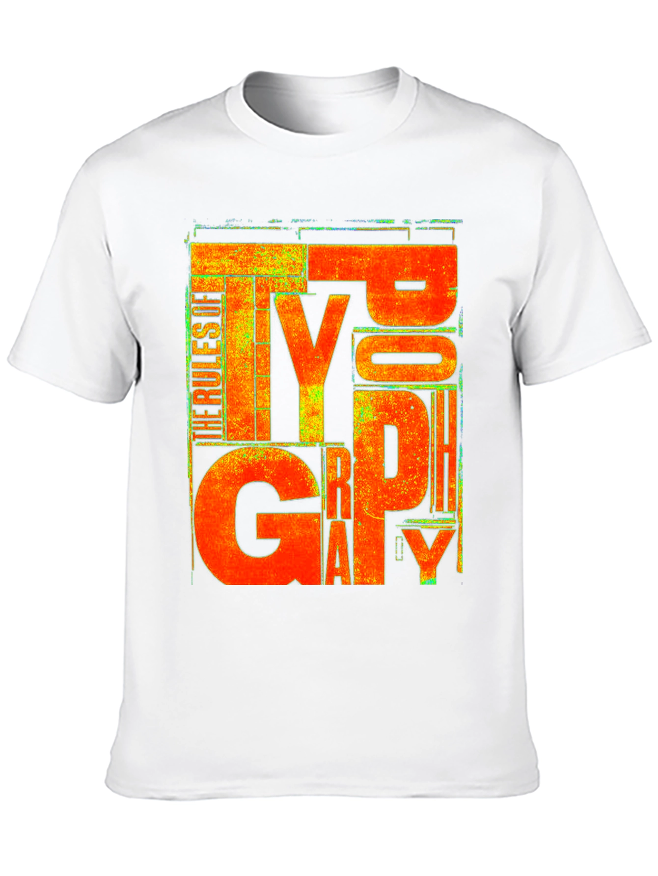 Typography Rules Black T-Shirt