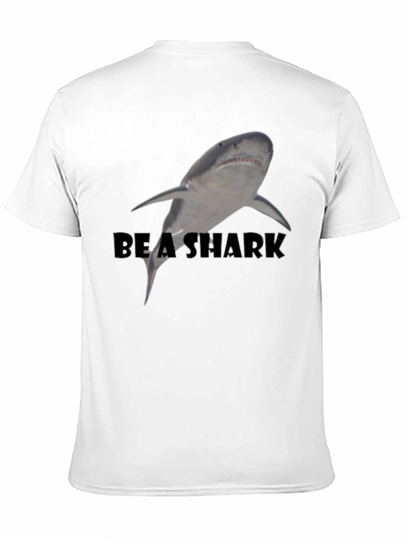 Be A Shark Black Graphic Tee - Mens Fashion
