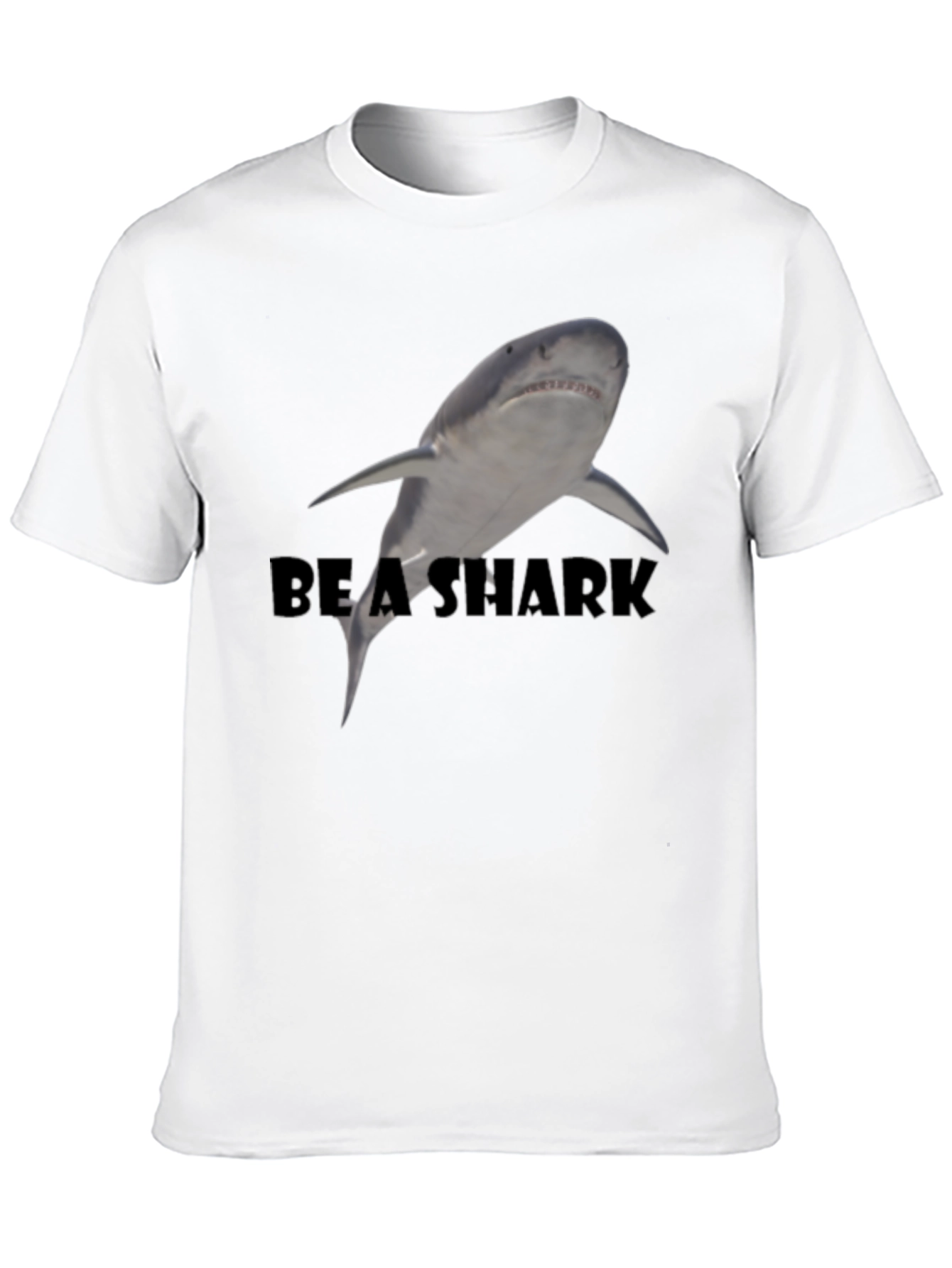 Be A Shark Black Graphic Tee - Mens Fashion