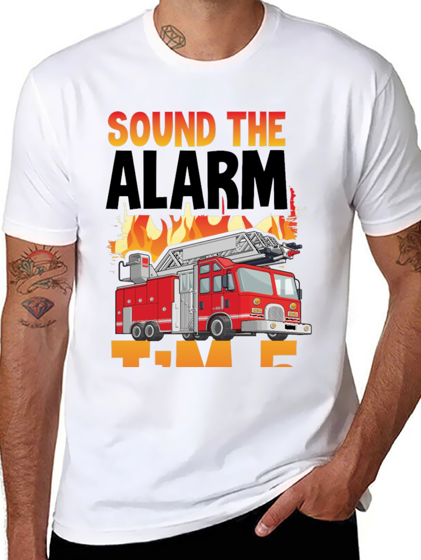 Sound The Alarm Fire Truck T-Shirt