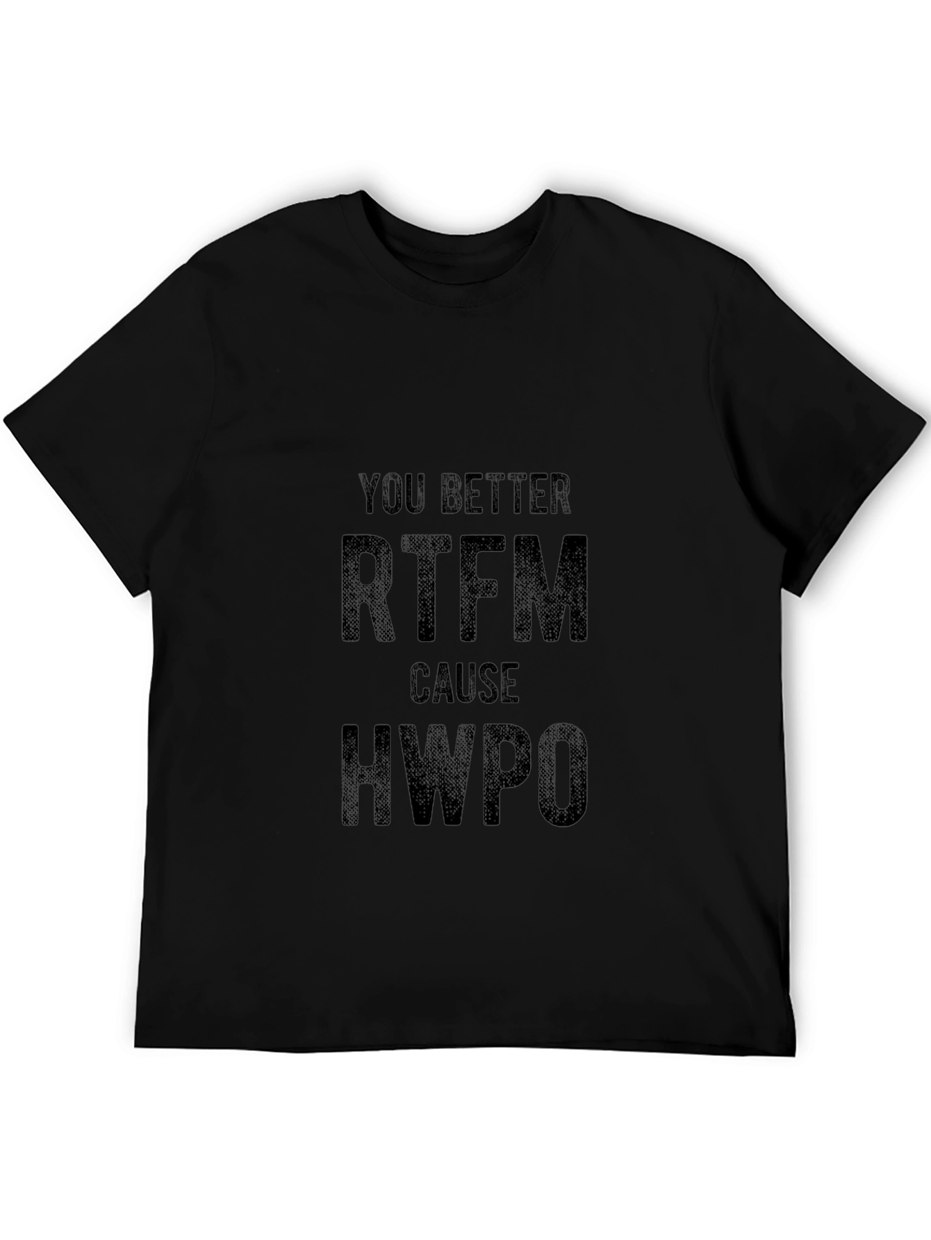 RTFM T-Shirt - Funny Sarcastic Black Tee