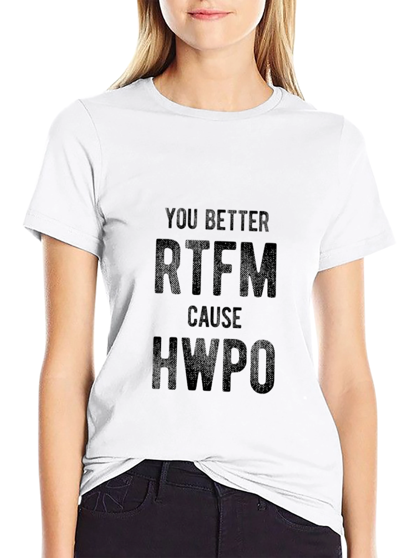 RTFM T-Shirt - Funny Sarcastic Black Tee